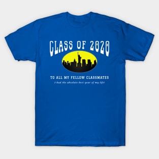 Class of 2020 - Blue, Yellow and White Colors T-Shirt